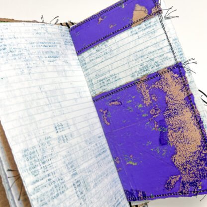 Distressed Handmade Journal with beads - Image 10