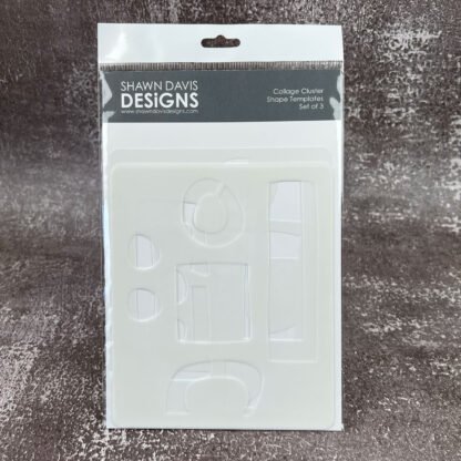 Collage Cluster Shape Templates – Set of 3 | Junk Journal and Scrapbooking Ephemera Stencil Kit - Image 3