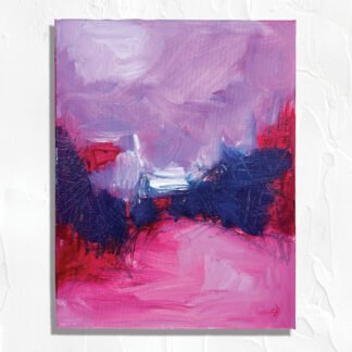 A Serious Matter | Original Abstract Expressionist Painting On Canvas | 11x14
