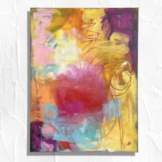 Sometimes The Lines Are Blurred | Original Abstract Expressionist Painting On Canvas | 12x16
