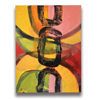 Chain Reaction | Original Abstract Expressionist Painting On Canvas | 12x16