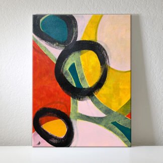 Catch Me If You Can | Original Abstract Painting On Canvas | 12x16