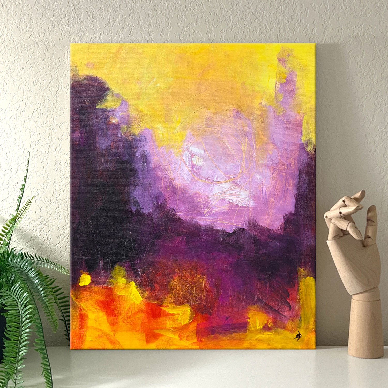 Emotional Connection | Original Abstract Painting On Canvas | 16x20 - Image 2