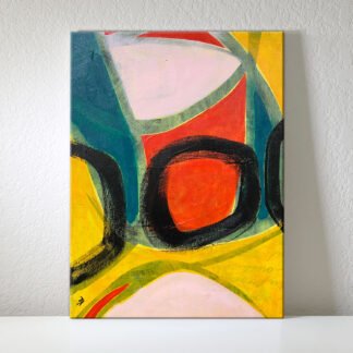 Fitting In | Original Abstract Painting On Canvas | 12x16