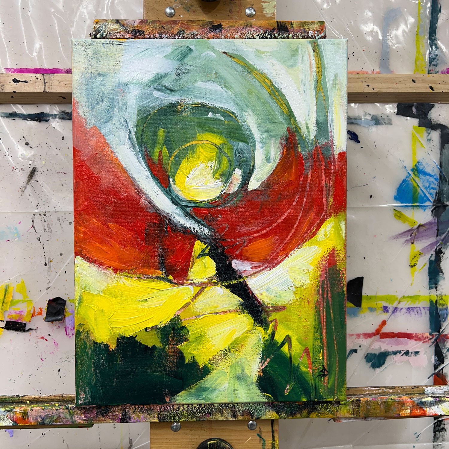 Something Has To Change | Original Abstract Painting On Canvas | 12x16 - Image 5