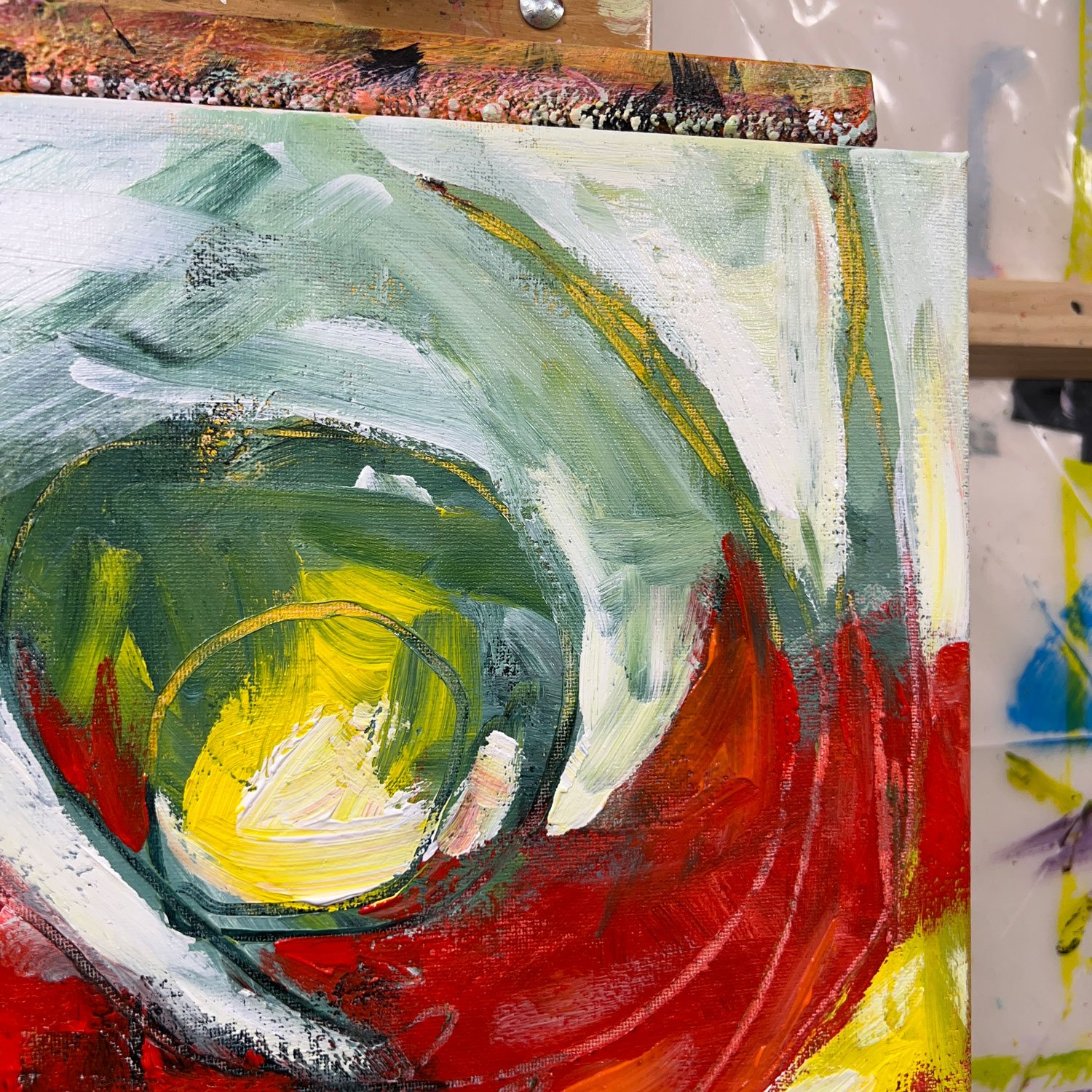 Something Has To Change | Original Abstract Painting On Canvas | 12x16 - Image 2