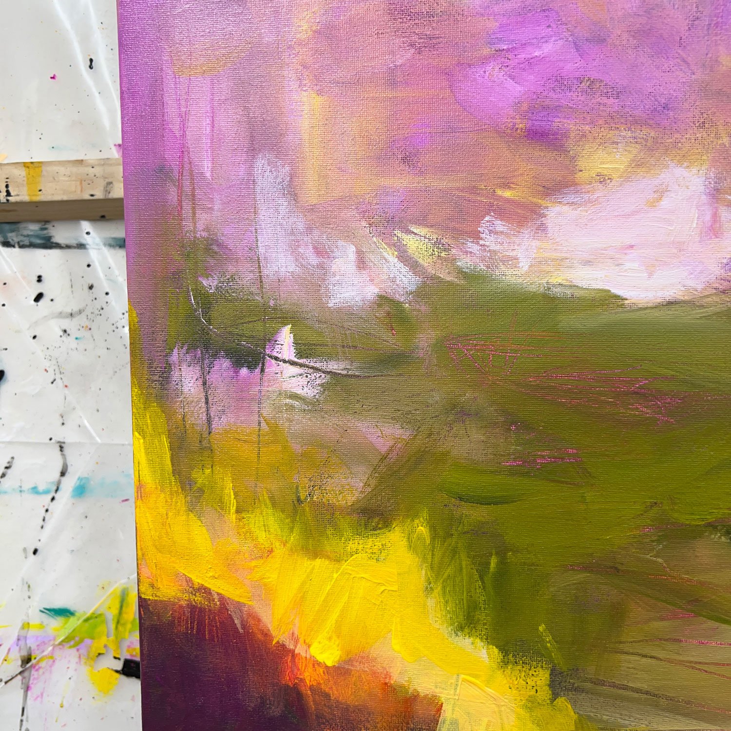Come Away With Me | Original Abstract Painting On Canvas | 16x20 - Image 5