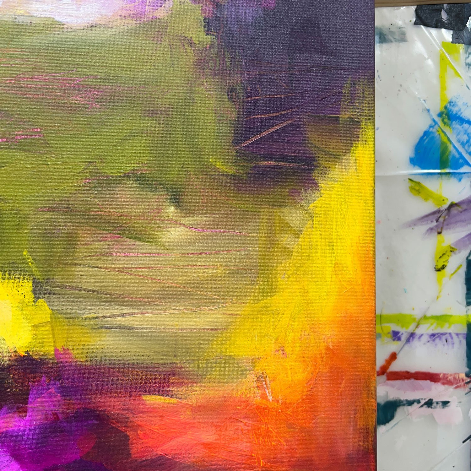Come Away With Me | Original Abstract Painting On Canvas | 16x20 - Image 4
