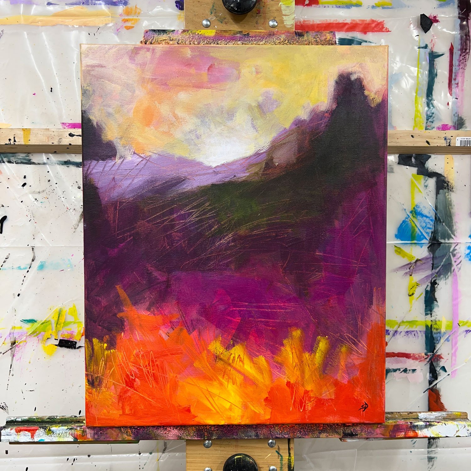We're In This Together | Original Abstract Painting On Canvas | 16x20 - Image 3