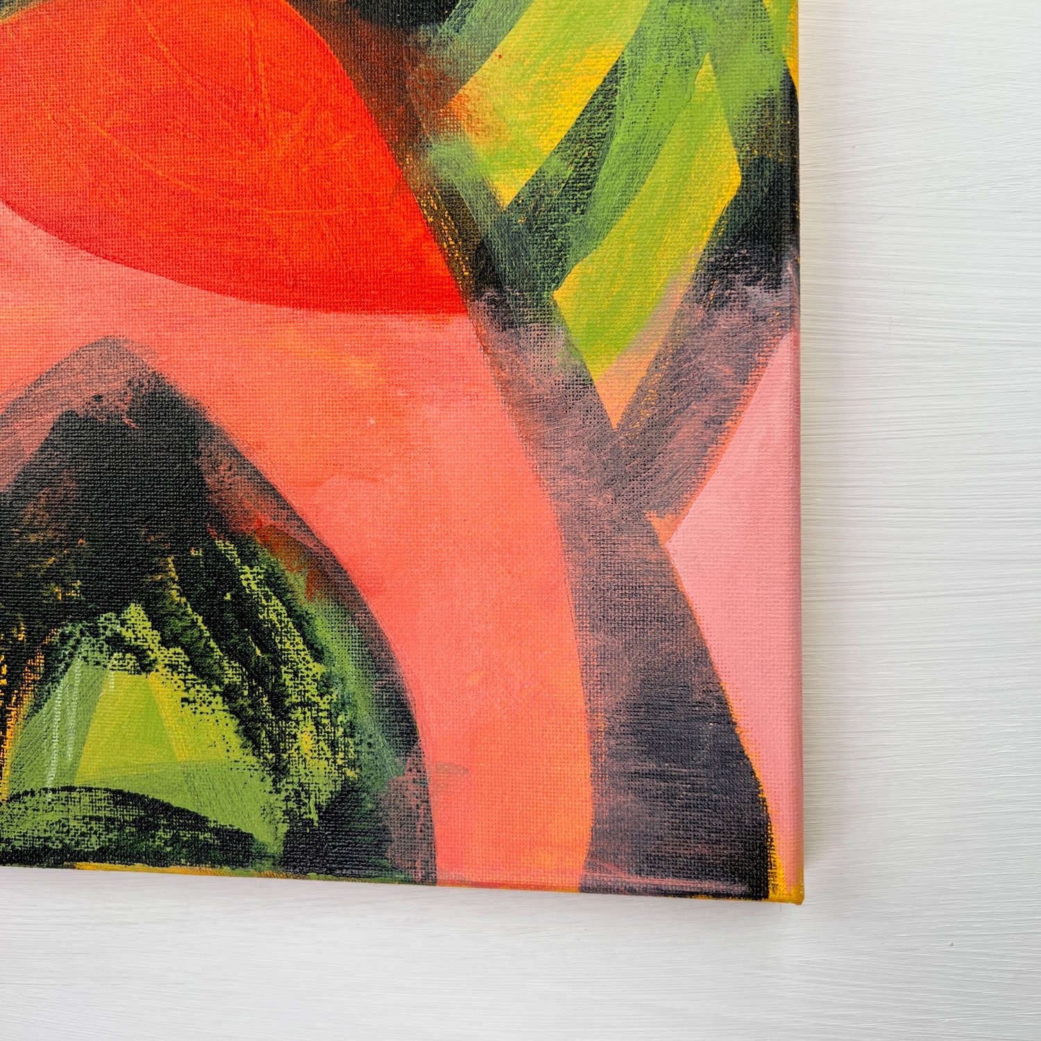 Over The Hills | Original Abstract Painting On Canvas | 12x16 - Image 6