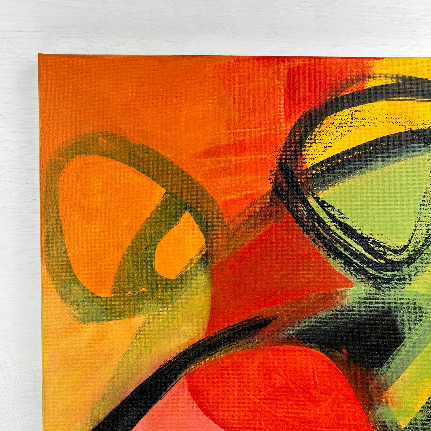 Over The Hills | Original Abstract Painting On Canvas | 12x16 - Image 4