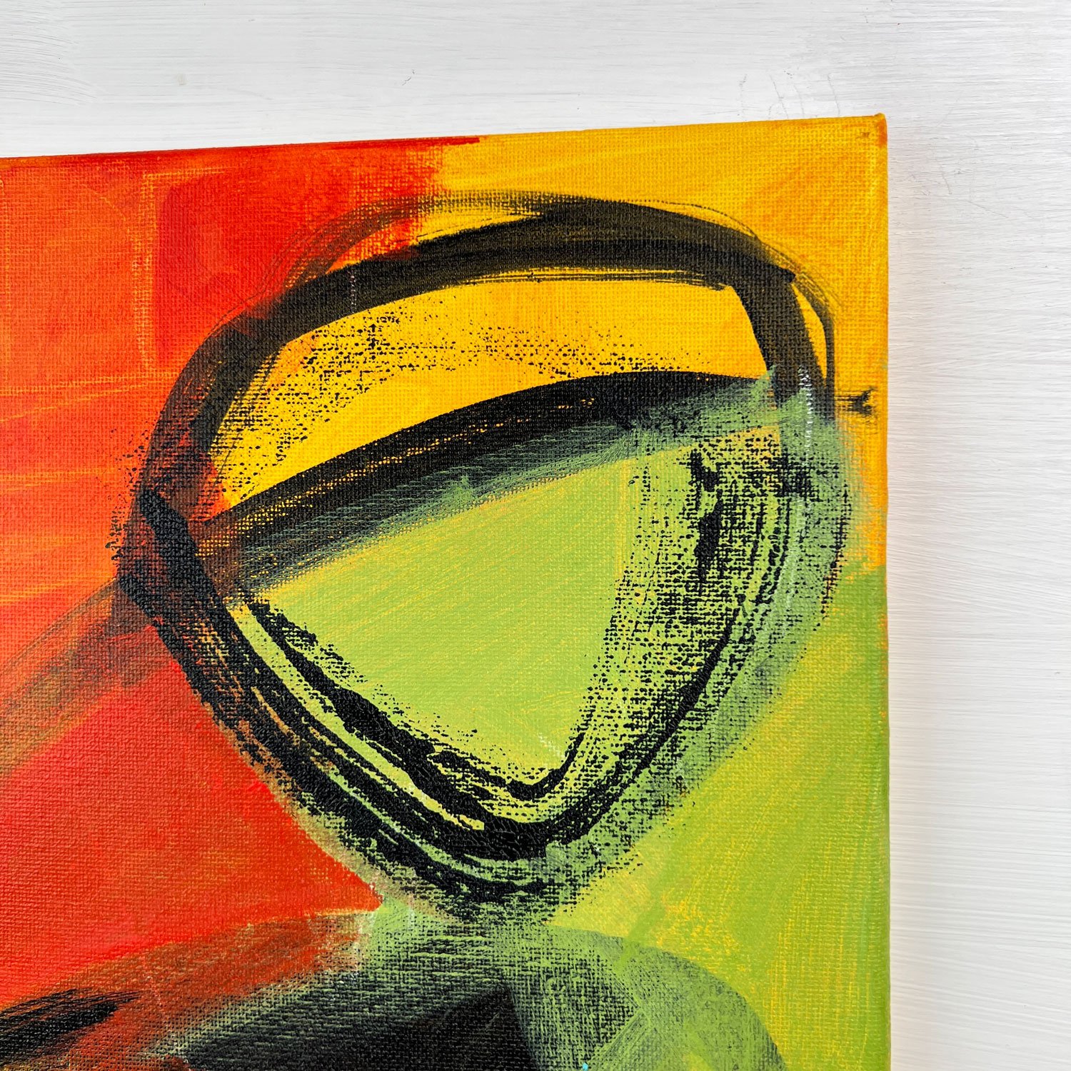Over The Hills | Original Abstract Painting On Canvas | 12x16 - Image 3