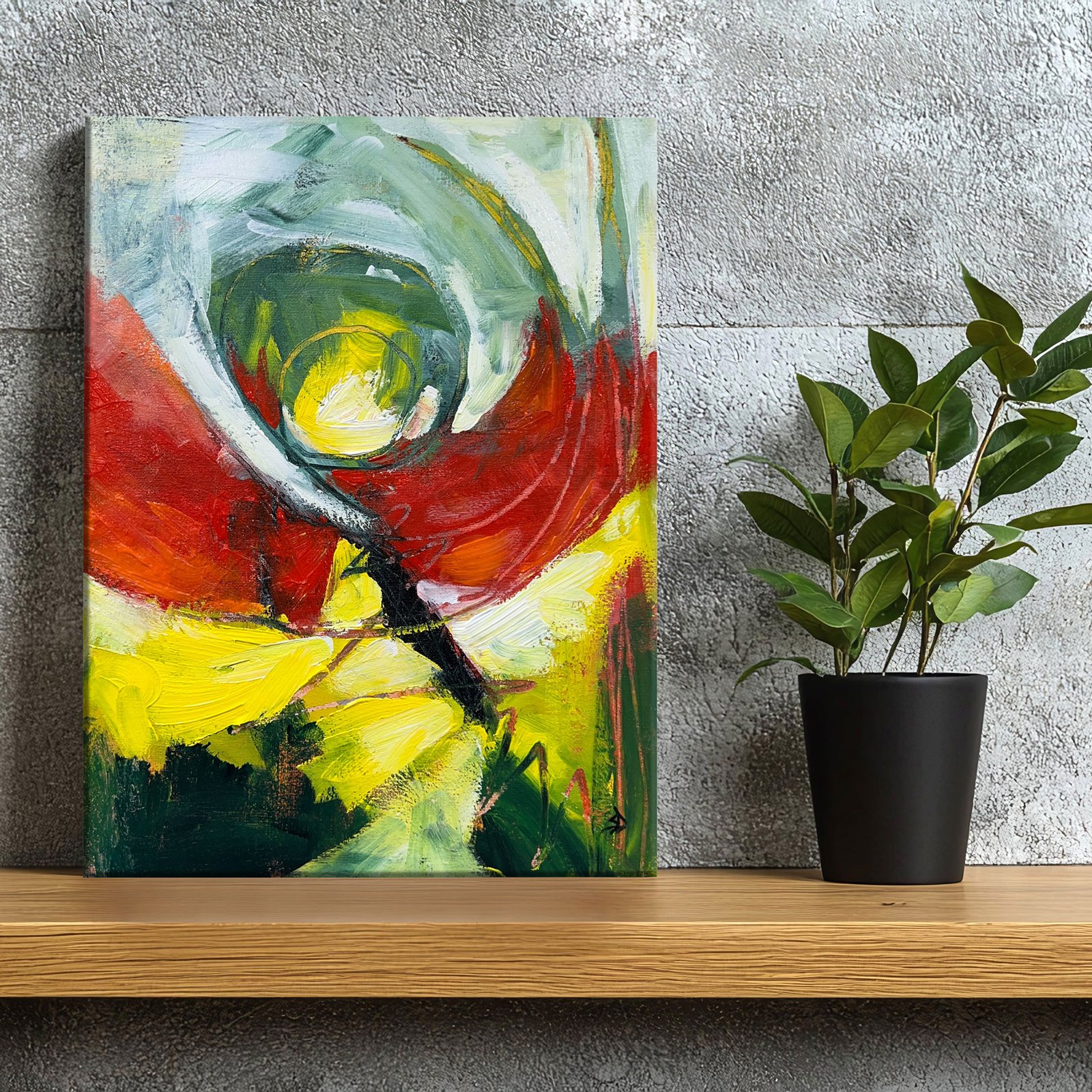 Something Has To Change | Original Abstract Painting On Canvas | 12x16 - Image 6