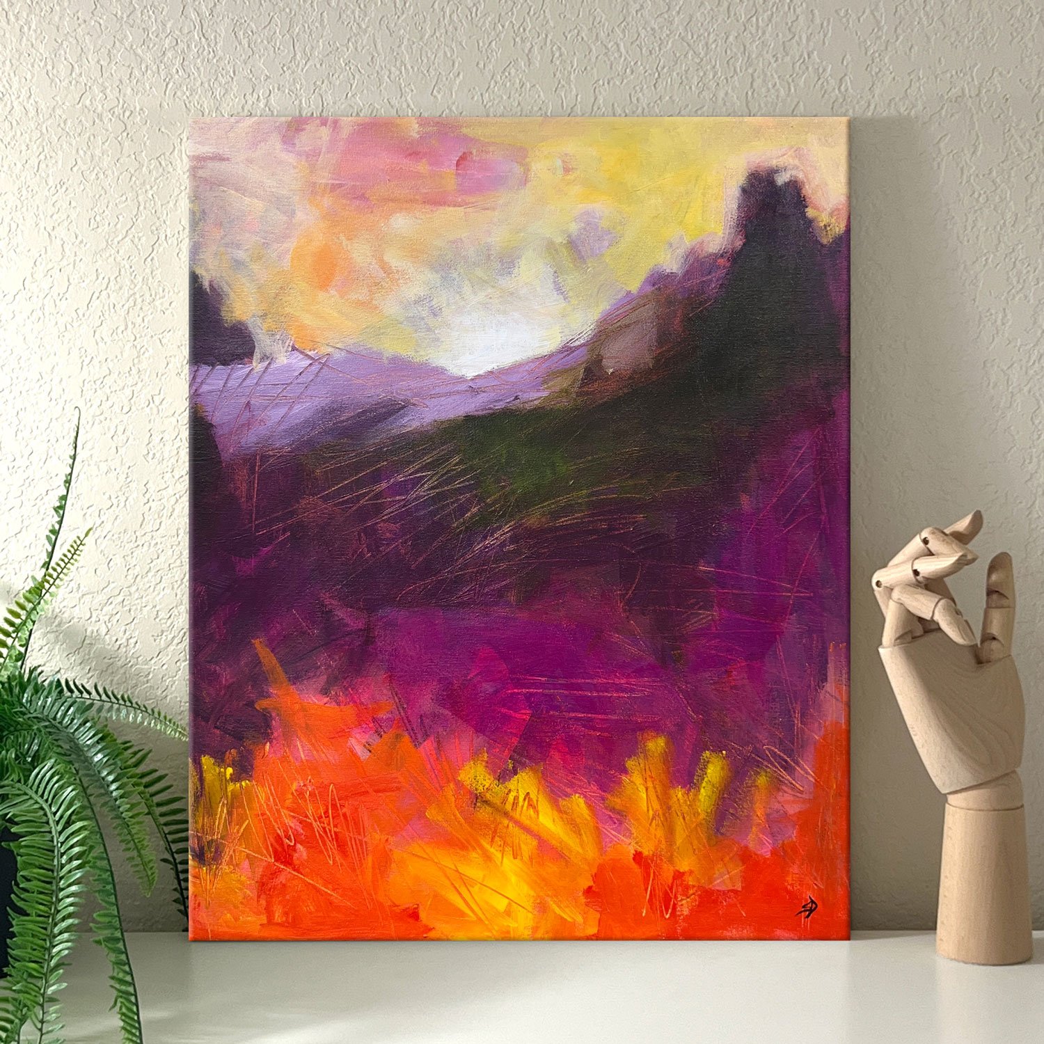 We're In This Together | Original Abstract Painting On Canvas | 16x20 - Image 2